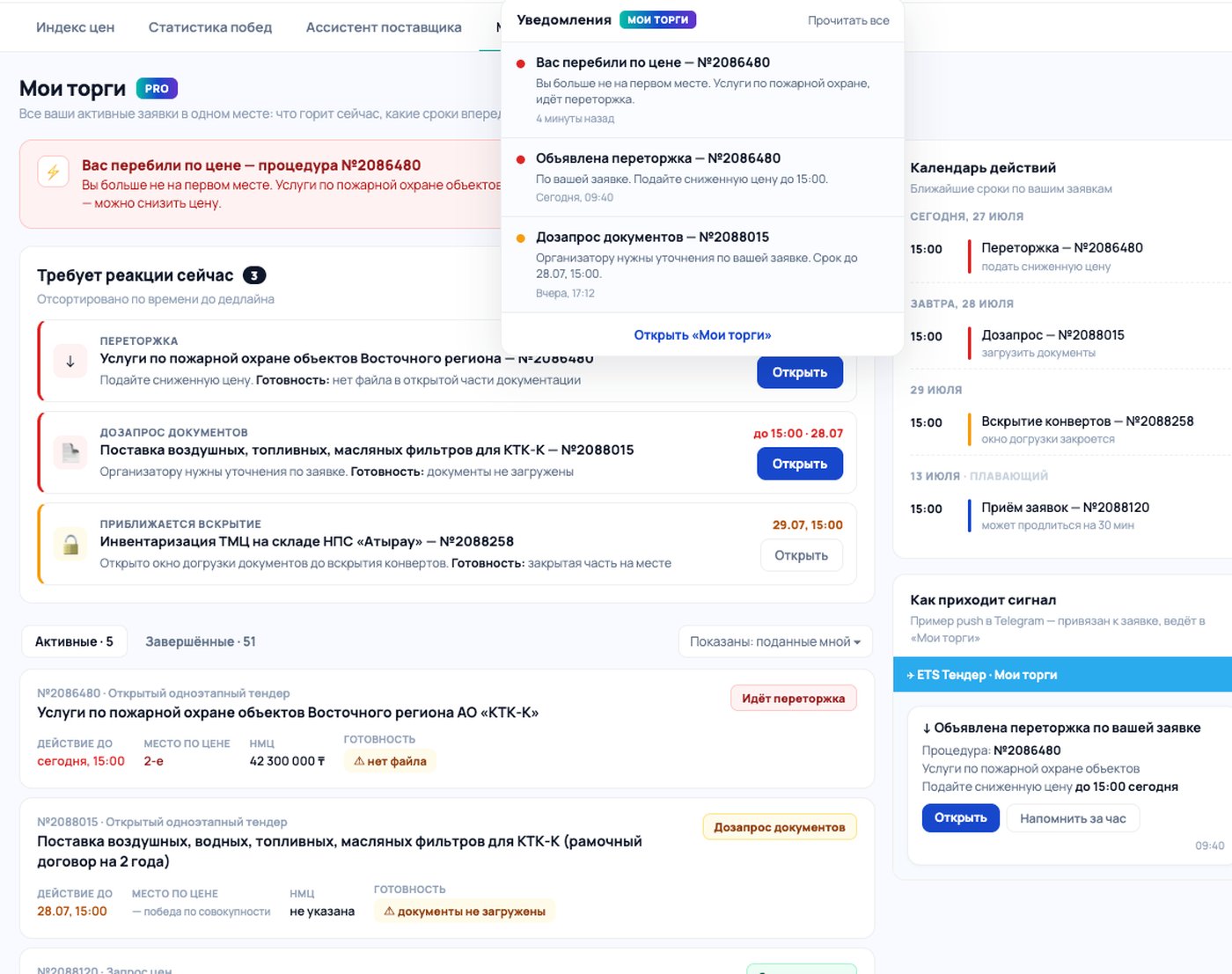 Мои торги